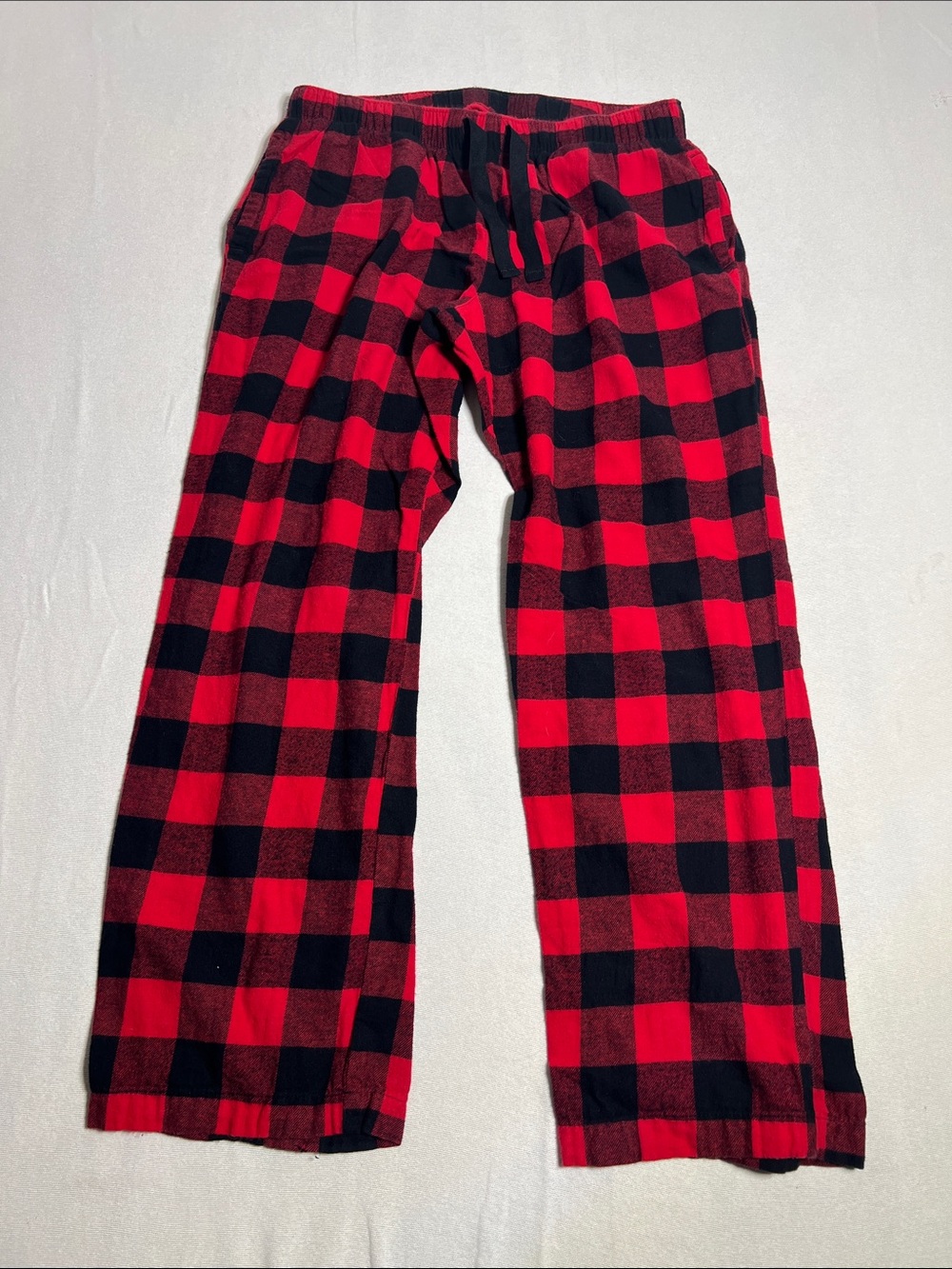 Old Navy Red and Black Buffalo Plaid Jogger Pants